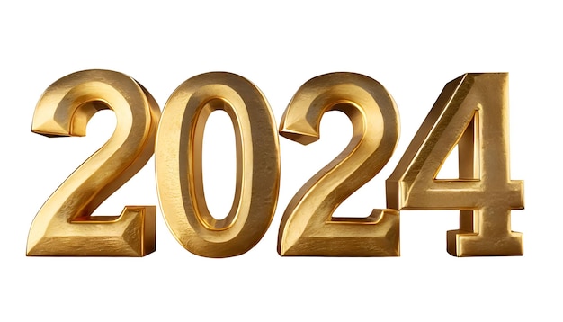 Numéro d'or 2024 3d