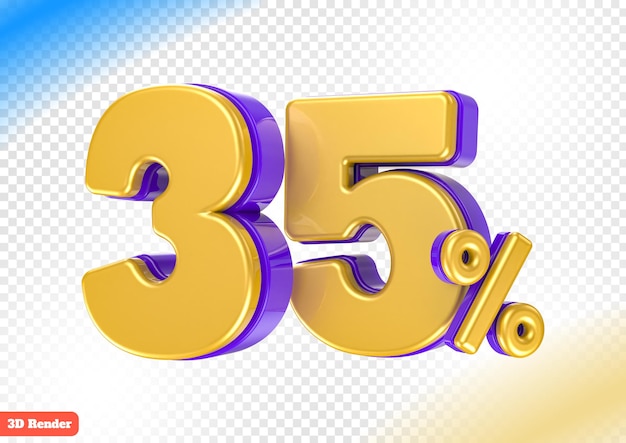 Numéro d'or 3D 35% de réduction sur le rendu