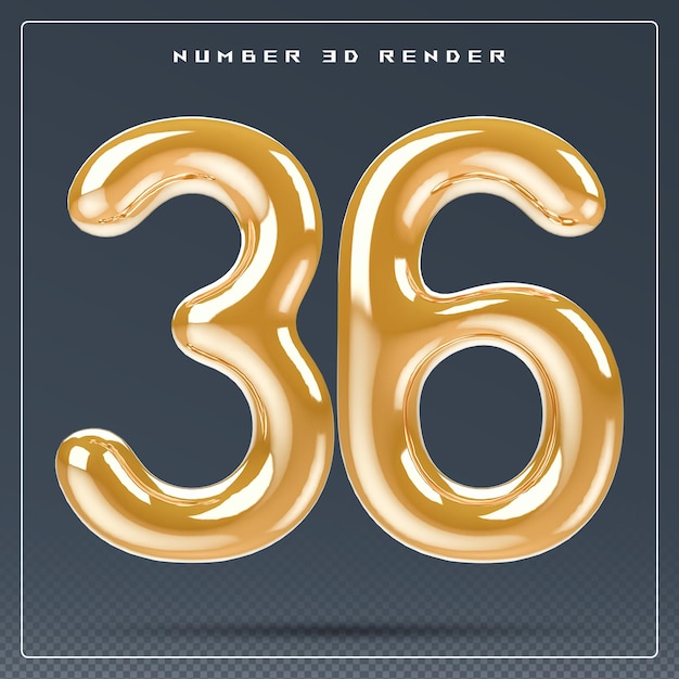 Le numéro d'or 3D 36