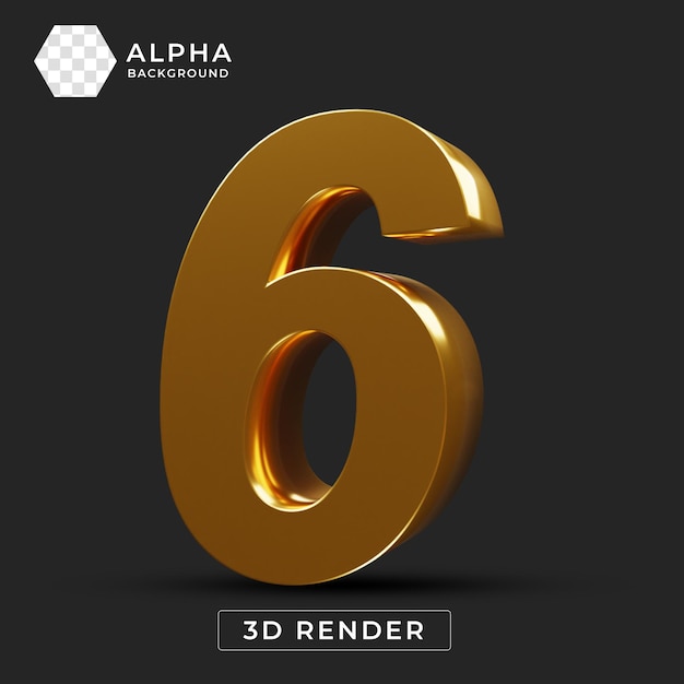 Numéro d'or 3D six