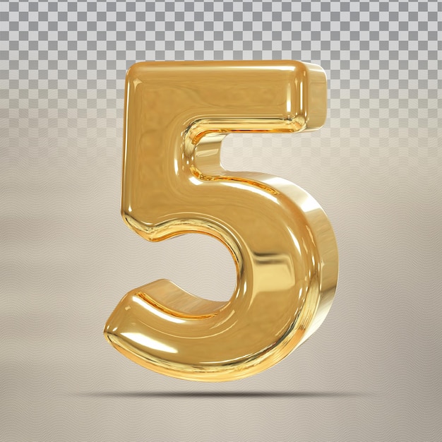 Numéro D'or 5 3d Render Luxe