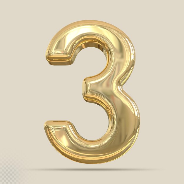 Número de oro 3 3D
