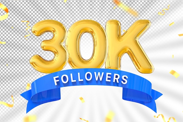 número de oro de 30k seguidores