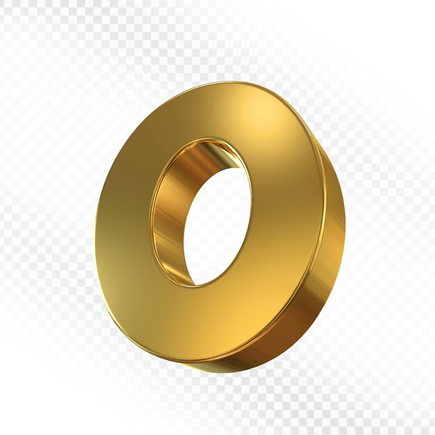 Número de oro 3D 0