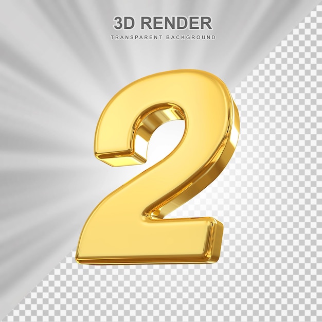 Número de oro 3D 2