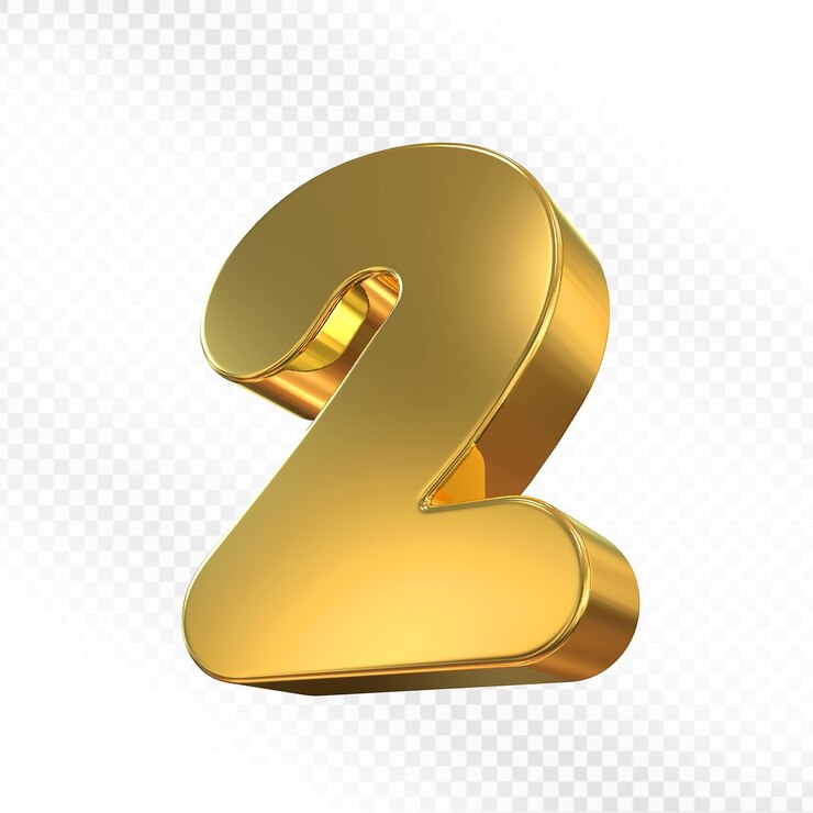 PSD número de oro 3d 2