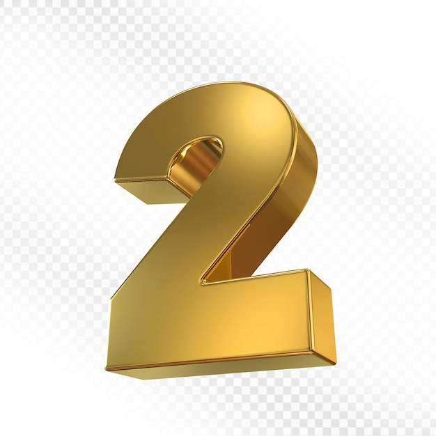 Número de oro 3D 2