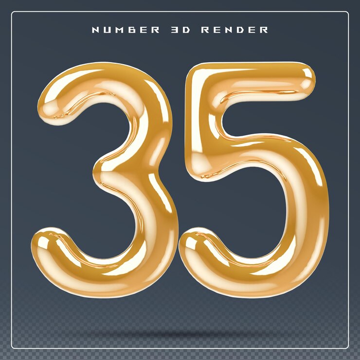 PSD número de oro en 3d 35
