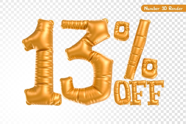 número, oro, 3d, interpretación