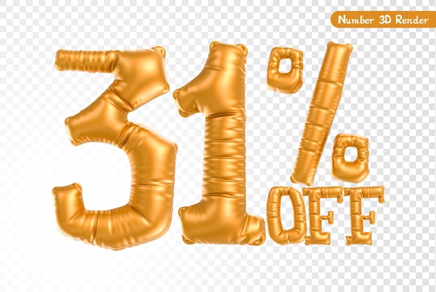 número, oro, 3d, interpretación