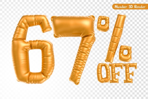 número, oro, 3d, interpretación