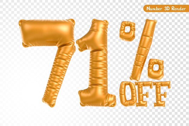 número, oro, 3d, interpretación