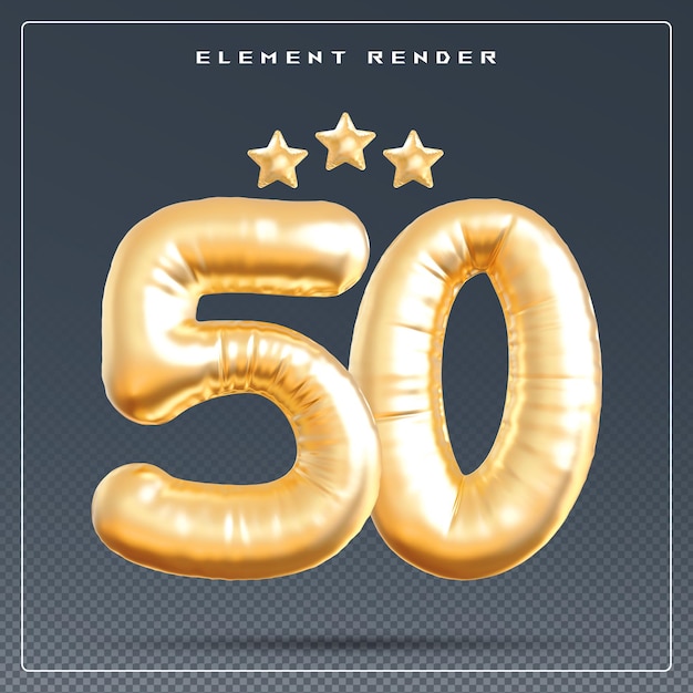 Número de oro del 50 aniversario del año