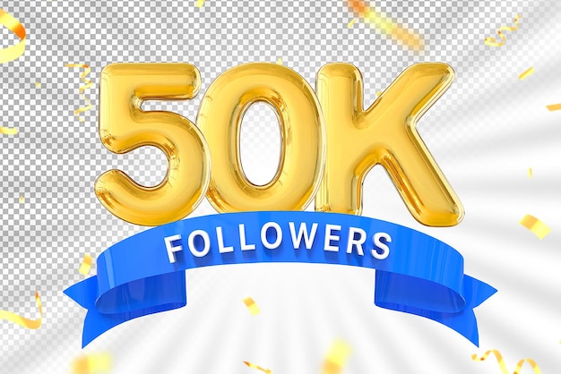número de oro de 50k seguidores