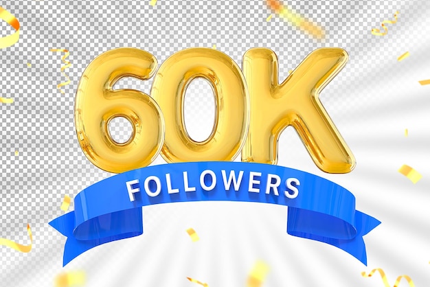 número de oro de 60k seguidores