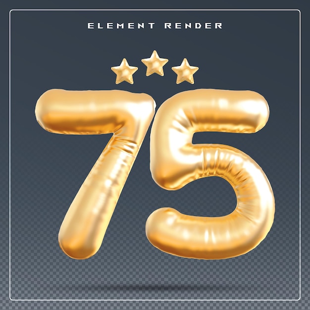 Número de oro del 75 aniversario