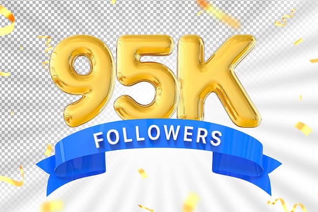 número de oro de 95k seguidores