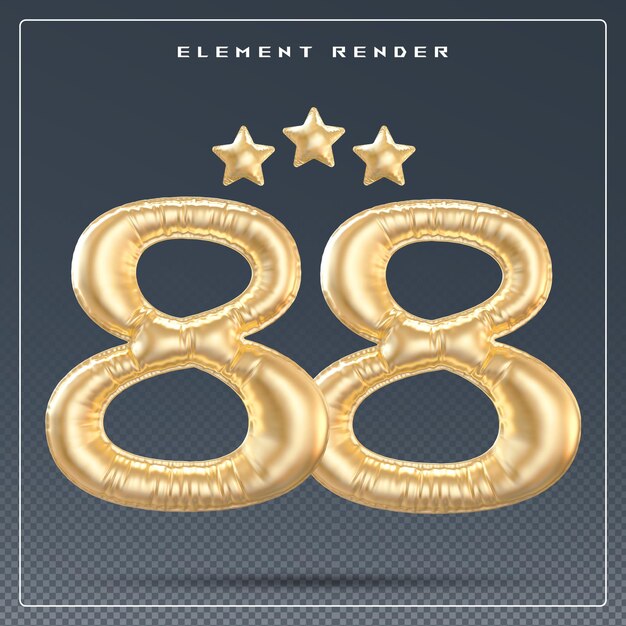 Número de oro del aniversario del año 88