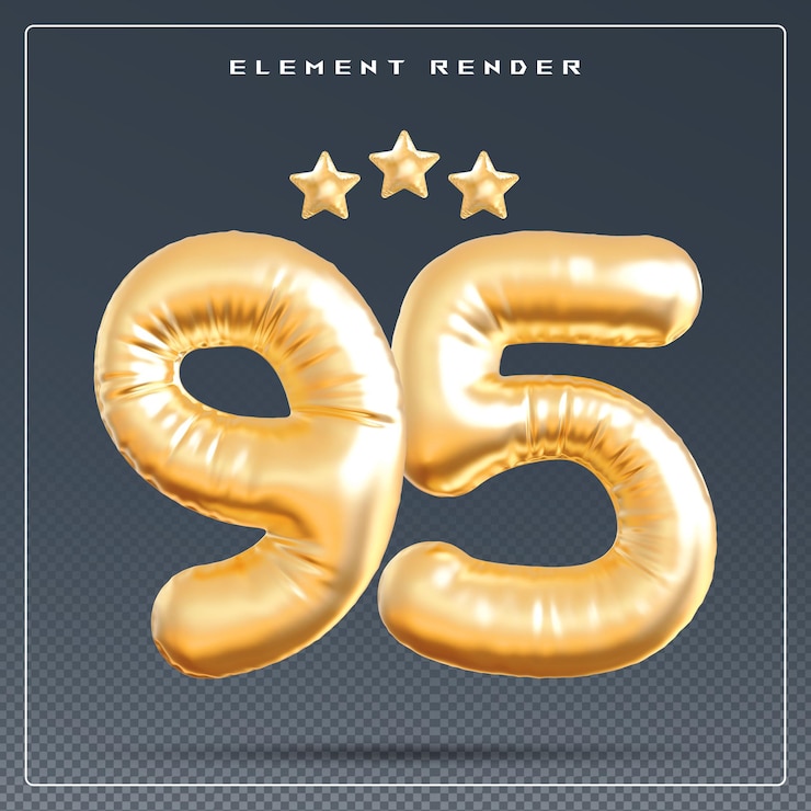 PSD número de oro del aniversario del año 95
