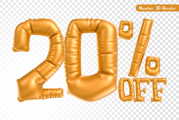 Numero Oro Rendering 3D