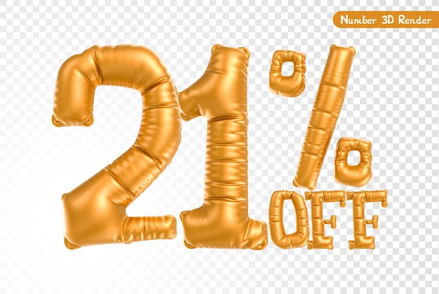 Numero Oro Rendering 3D