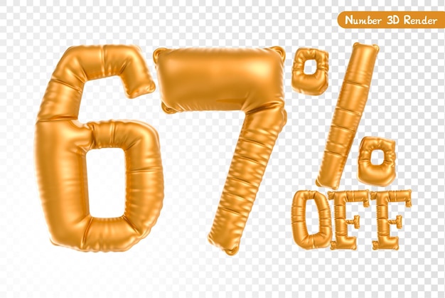 Numero Oro Rendering 3D