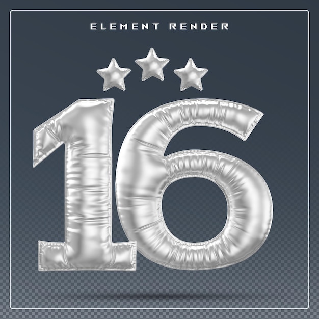 Número de plata del 16o aniversario