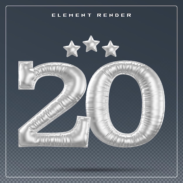 Número de plata del 20 aniversario del año