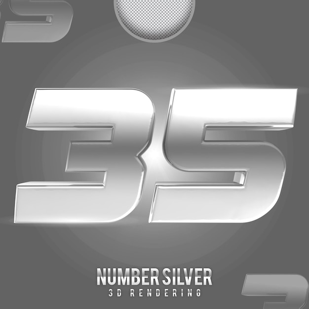 número plata 35 banner