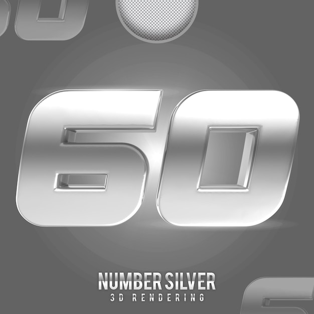 Número plata 60 banner