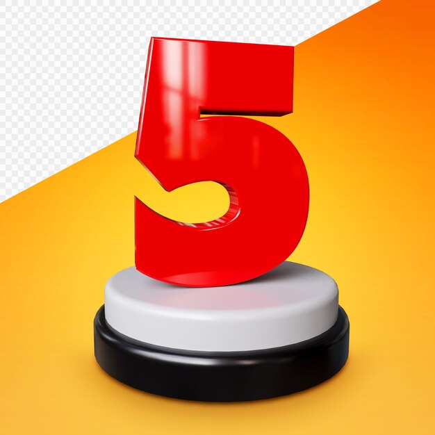 Número premium de renderizado 3D