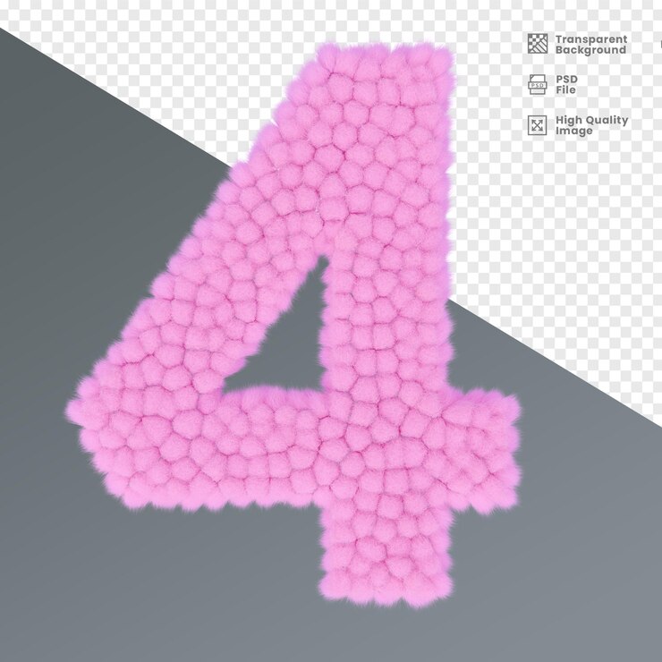 PSD numéro quatre rose moelleux