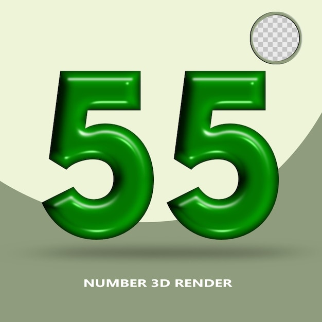 Un Numéro De Rendu 3d Avec Une Balle De Golf En Arrière-plan.