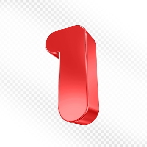 Numéro rouge 1