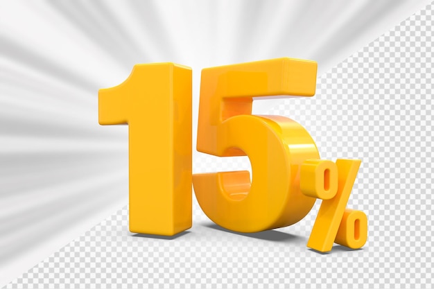 Numero Sconto del 15 percento