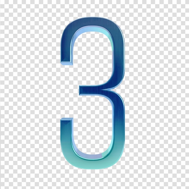 El número tres.