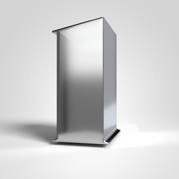 Números 3D aislados para composiciones número 1 plateado brillante metal realista