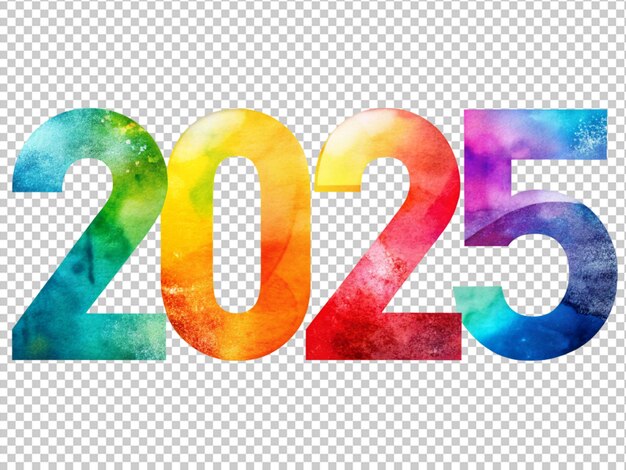 PSD numéros colorés 2025