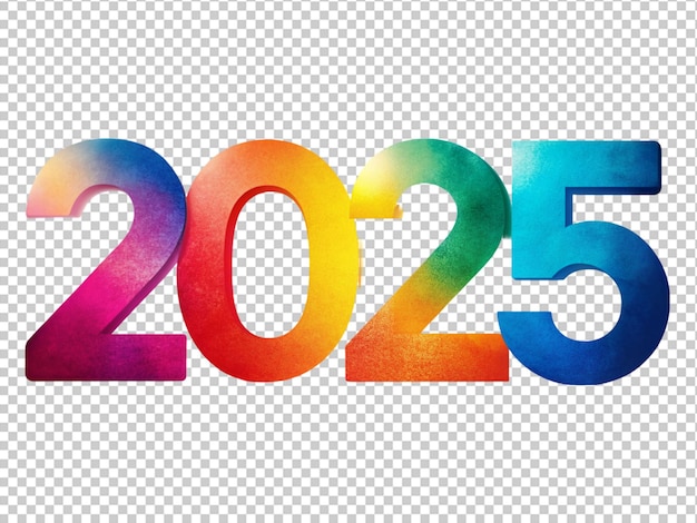 Números coloridos 2025