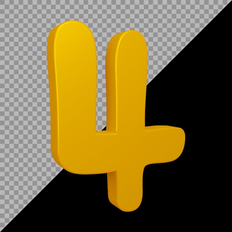 PSD nummer 4 3d-rendering