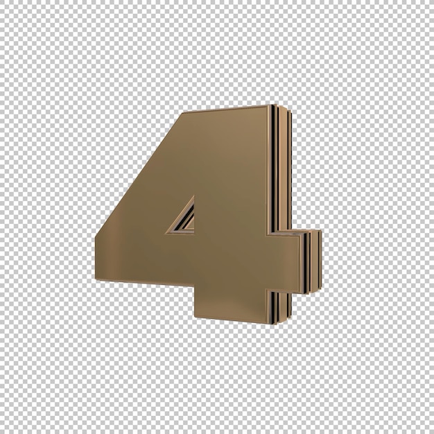 PSD nummer 4 3d-rendering