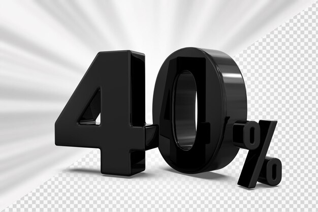 Nummer 40 Prozent Rabatt