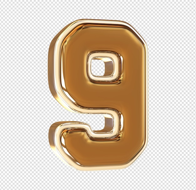 Nummer 9 3D-Rendering