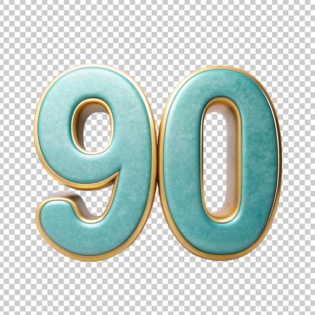 Nummer 90 3D-Rendering