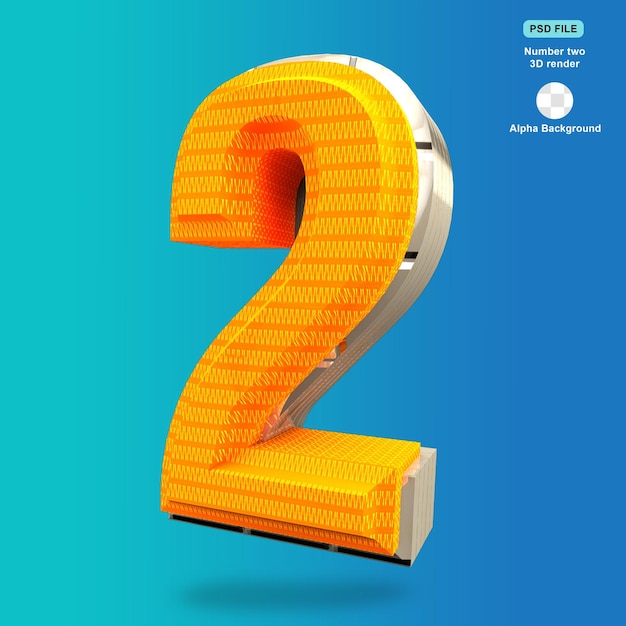 Nummer zwei 3d render