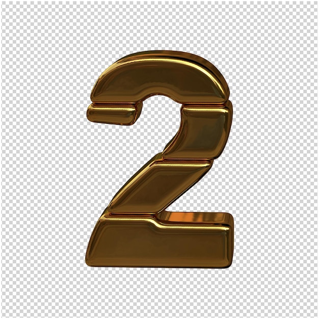 Nummern der Goldbarren. 3D-Figur 2