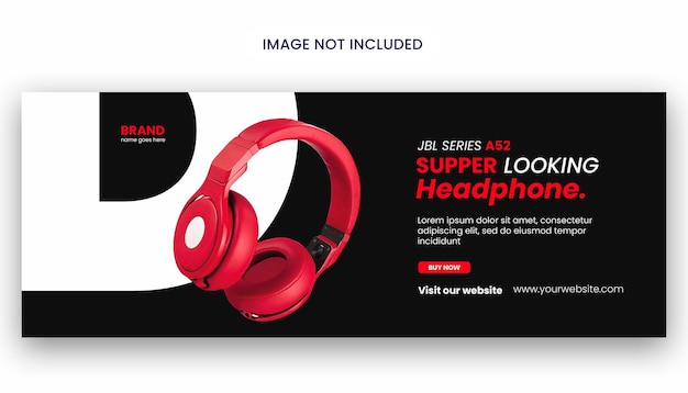 Nuova arrivata cuffie vendita o modello di design banner cuffie