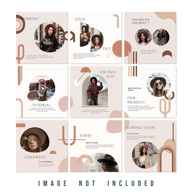 Nuova collezione moda saldi Instagram feed puzzle