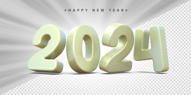 Nuovo anno 2024 3D