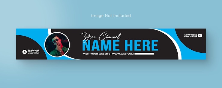 PSD nuovo design della copertina di youtube e modello di banner aziendale per banner di copertina di linkedin